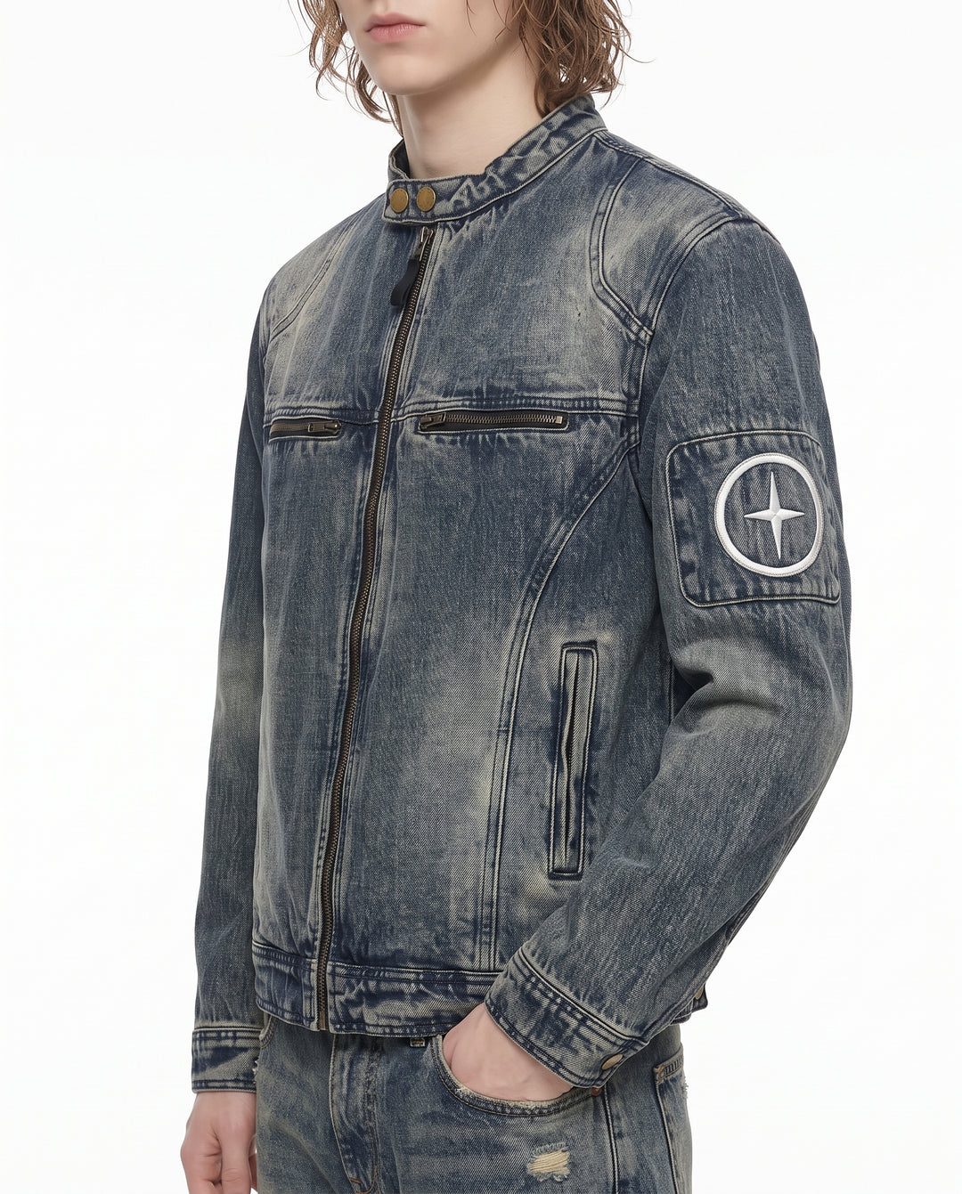 Washed Denim Jacket na3195