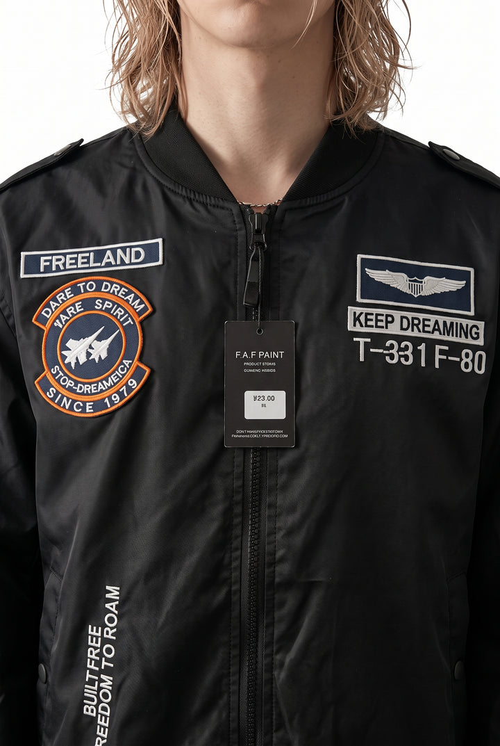 Patch Bomber Jacket na2772