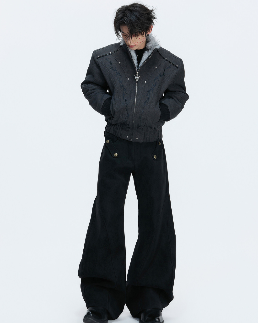 [ArguE CulturE] Brown Suede Buggy Pants na2286