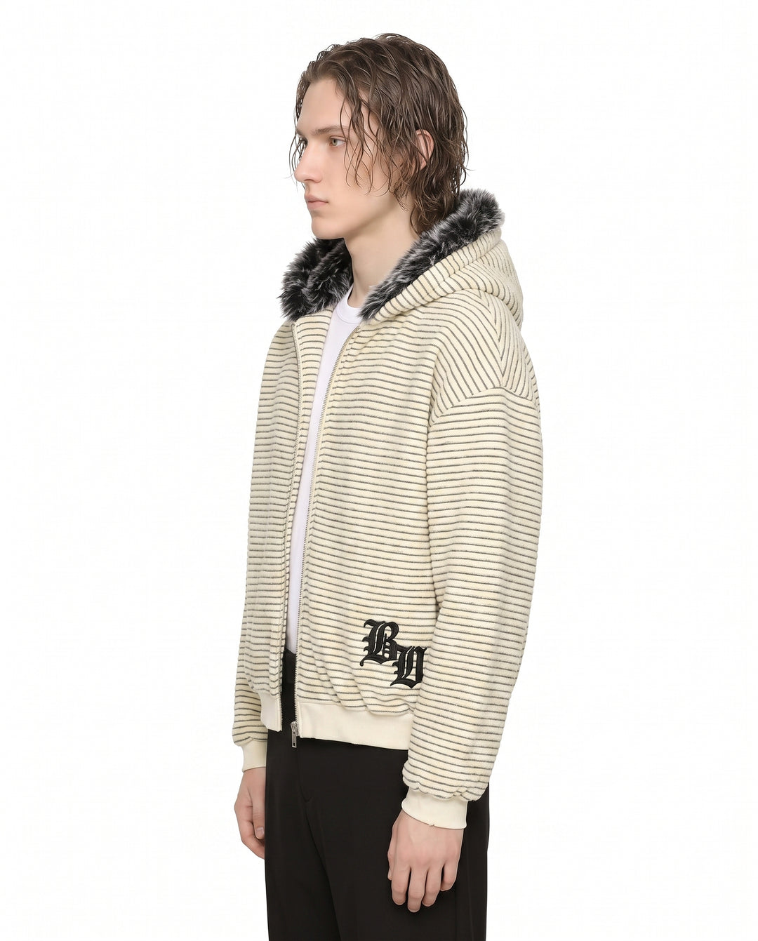 Fur Hooded Jacket na3088