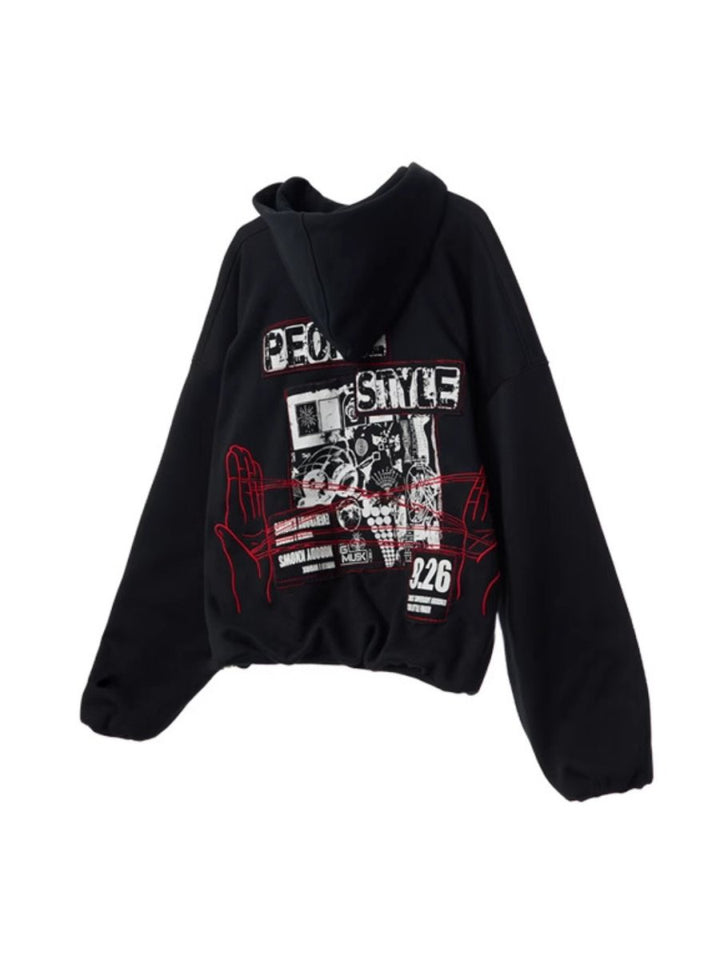 [PEOPLESTYLE] Genderless Loose Hoodie na1656