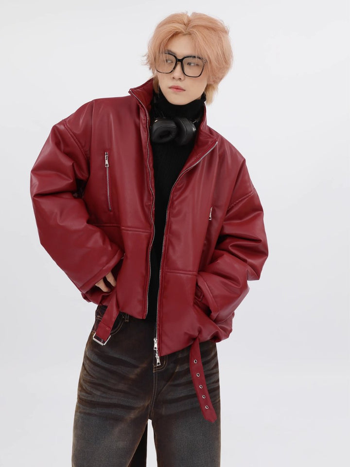 [FUTUREBOY] Korean PU leather jacket na1713