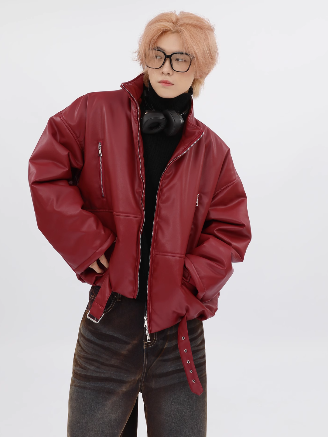 【FUTUREBOY】Korean PU leather jacket  na1713