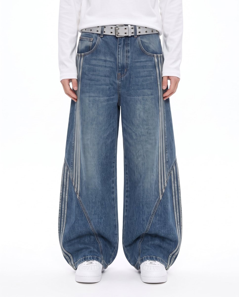 Striped Baggy Jeans na3227