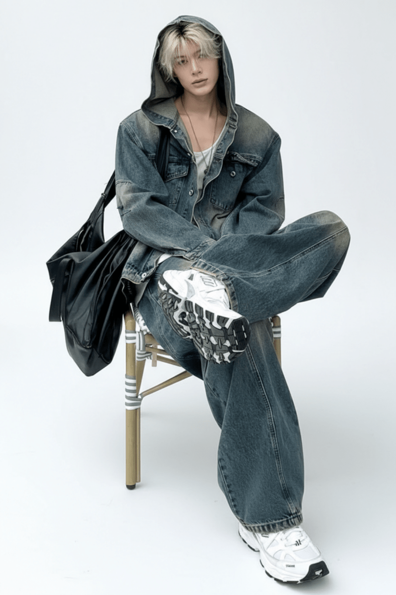 Denim Two-Piece Set na2382