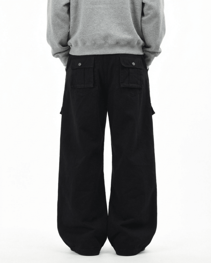 Bandana Strap Wide Cargo Pants na2338