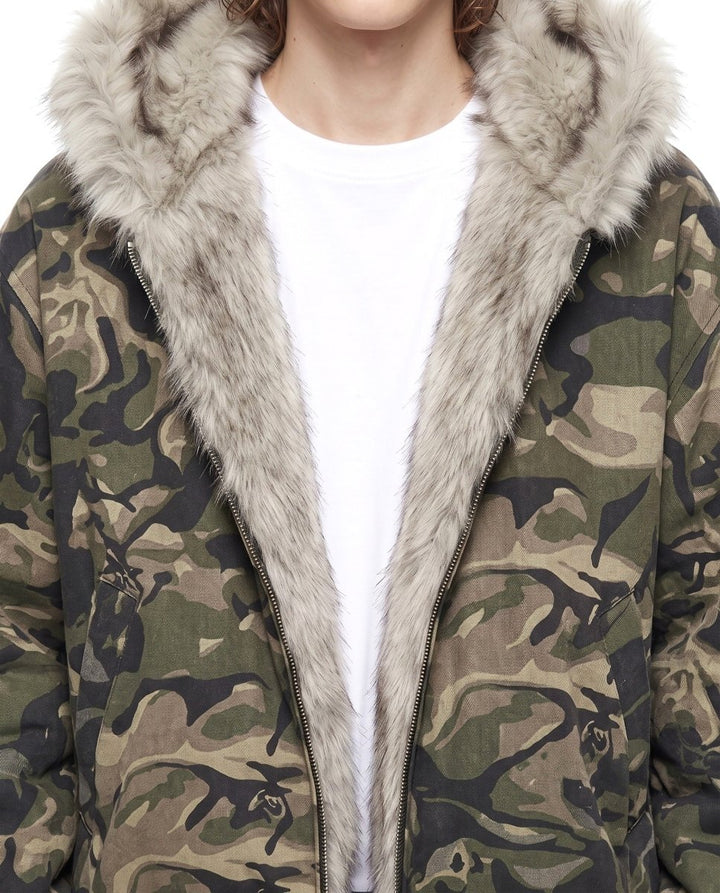 Camo Fur Jacket na3069