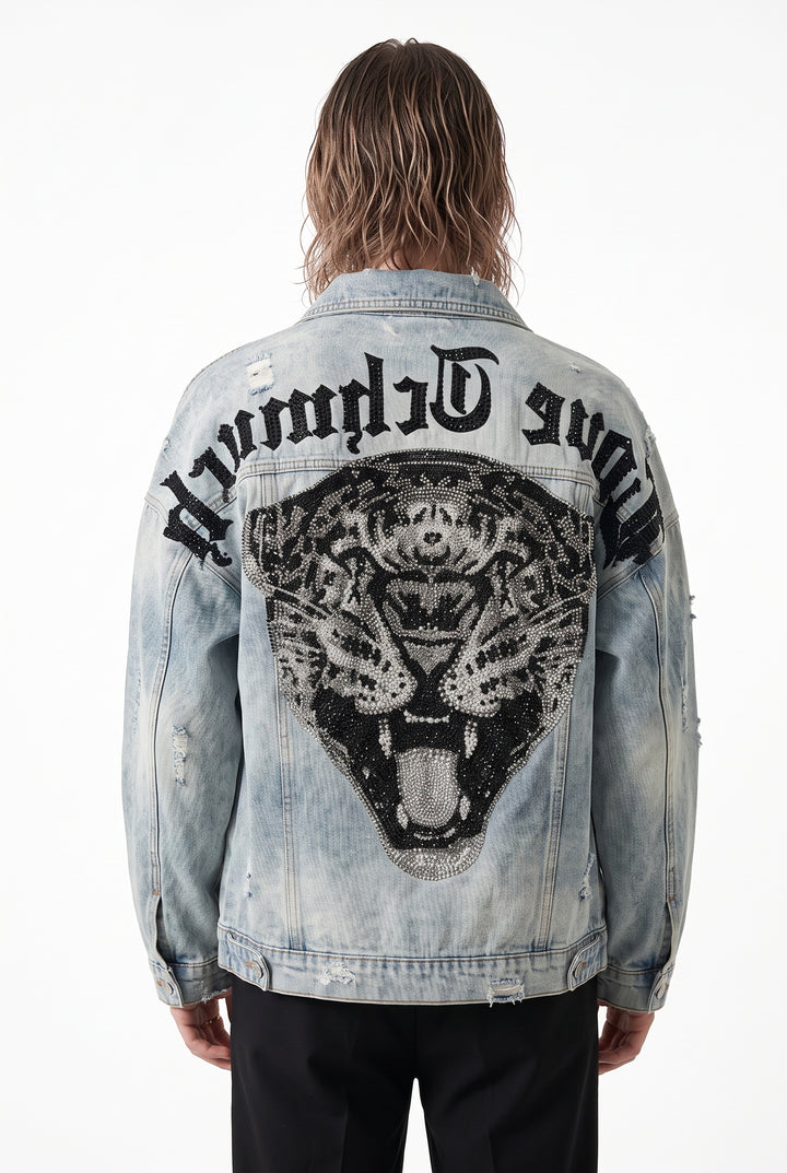 Graphic Denim Jacket na2765