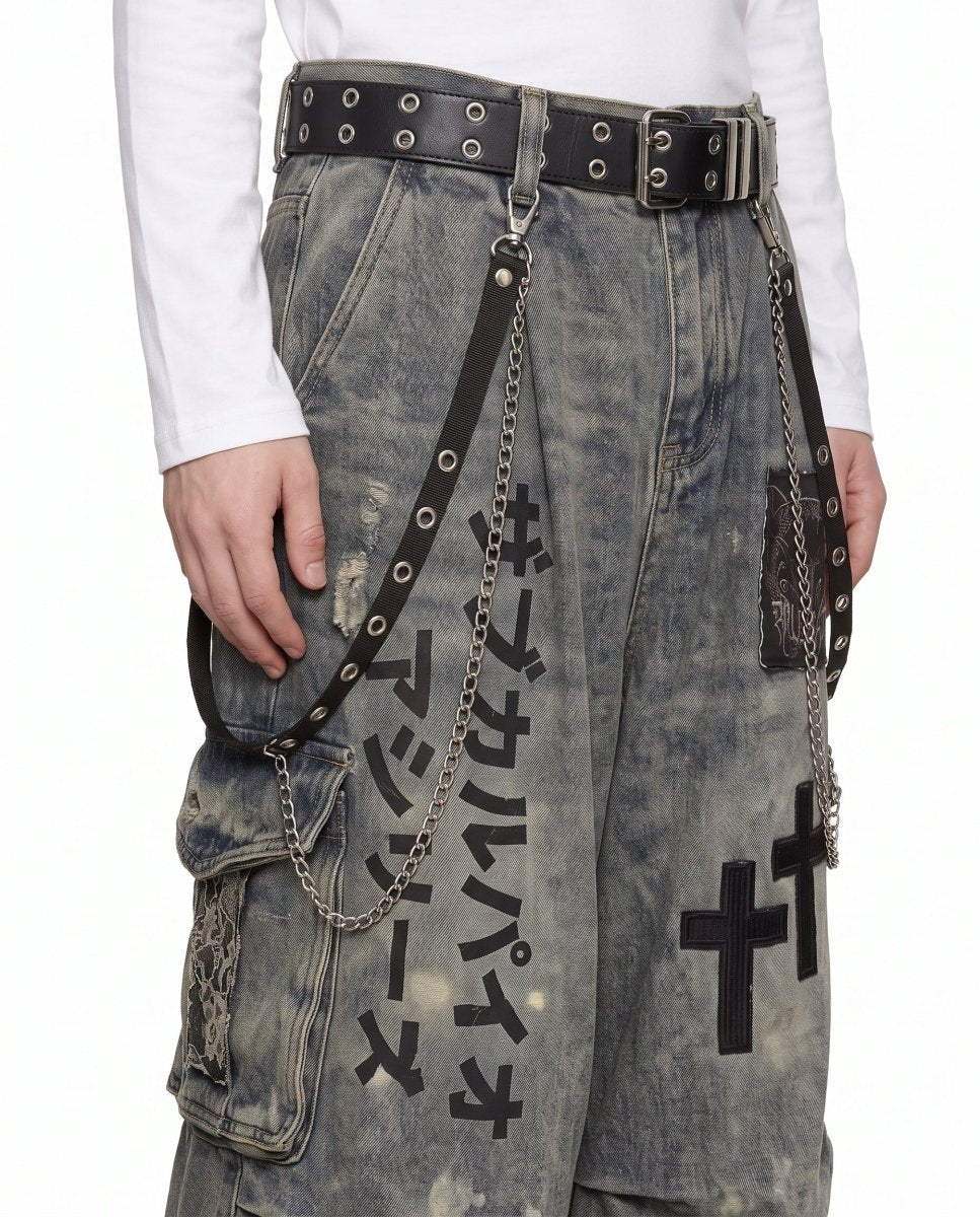 Jeans larghi gotici na3141