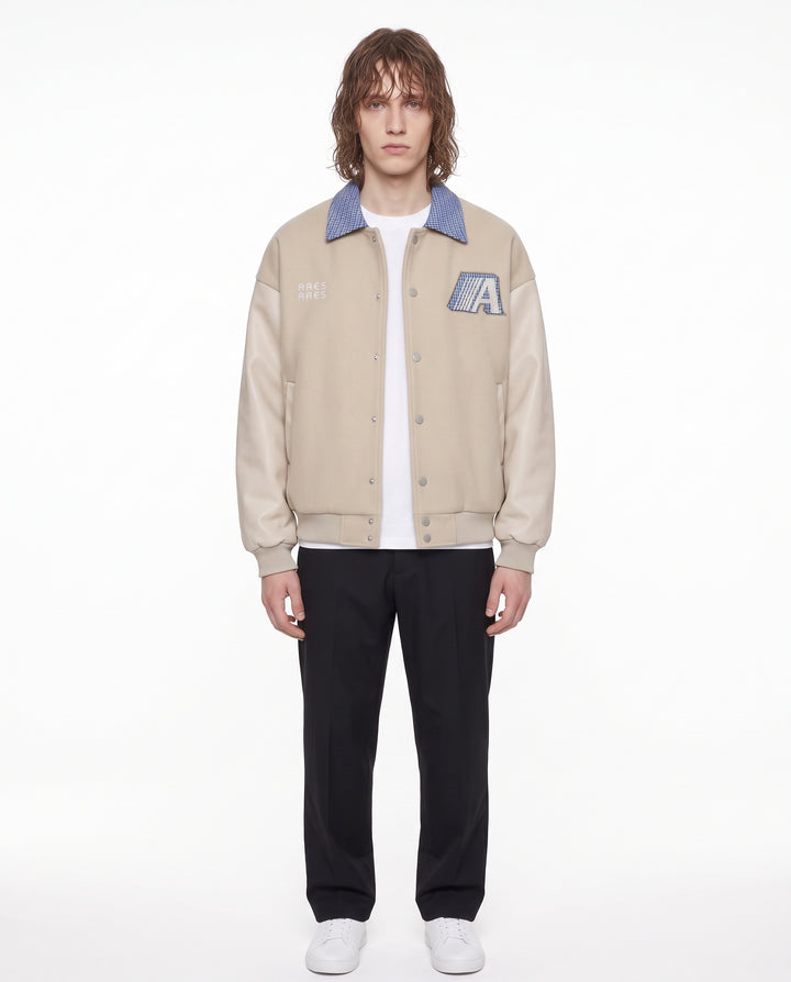 Collared Varsity Jacket na3242