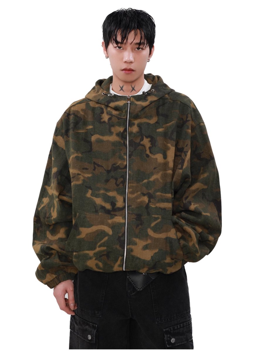 [MRNEARLY] loose zipper hooded jacket na1503