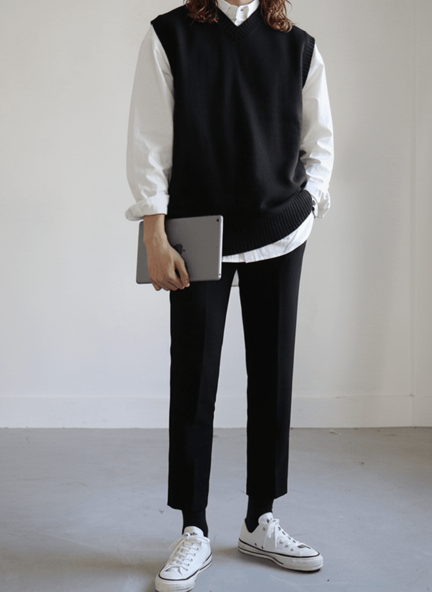 [MRCYC] 컬러 V 넥 베스트 na40