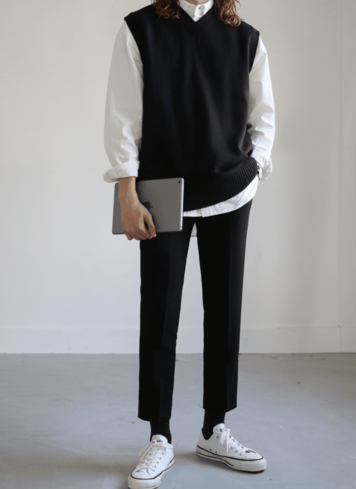 [MRCYC] 컬러 V 넥 베스트 na40