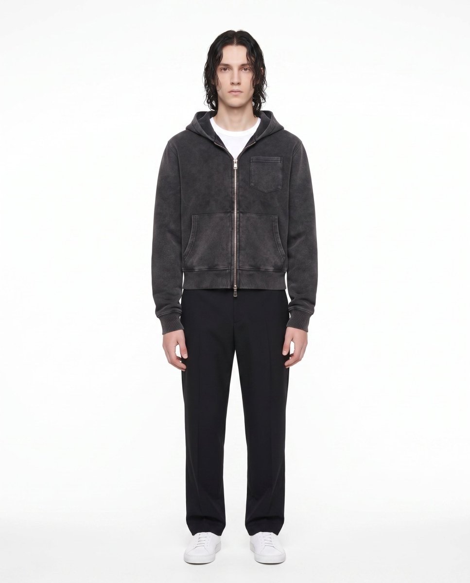 Washed Zip Hoodie na3017