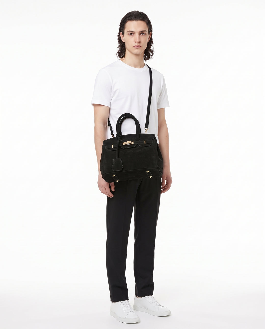 Suede Handbag na3210