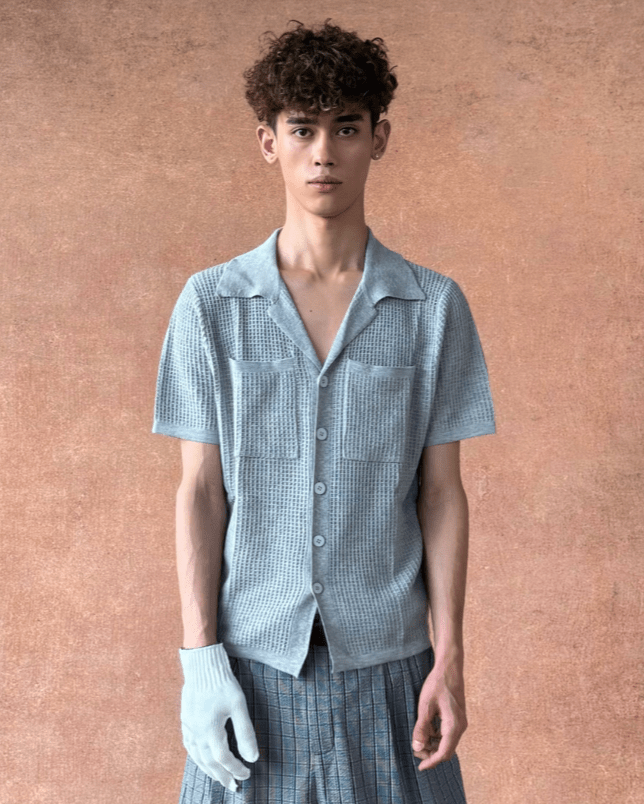 Simple short-sleeved shirt na2084