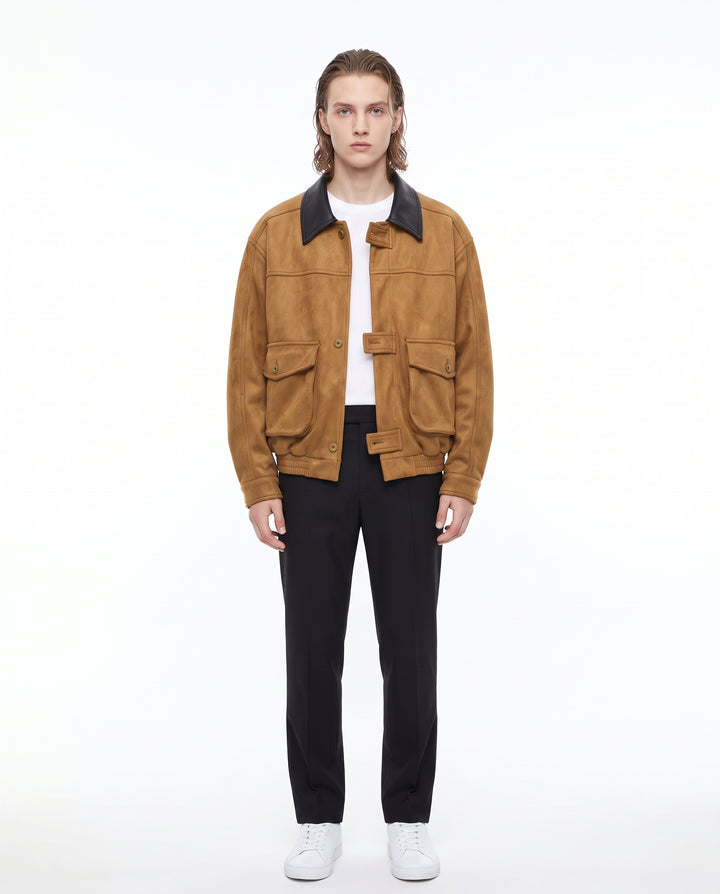 Suede Bomber Jacket na3170