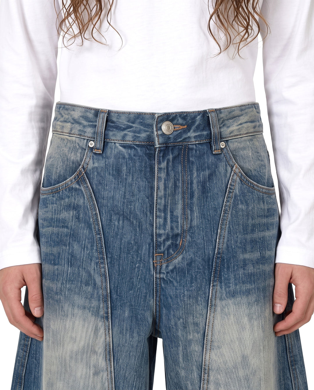 Wide Denim Pants na2972