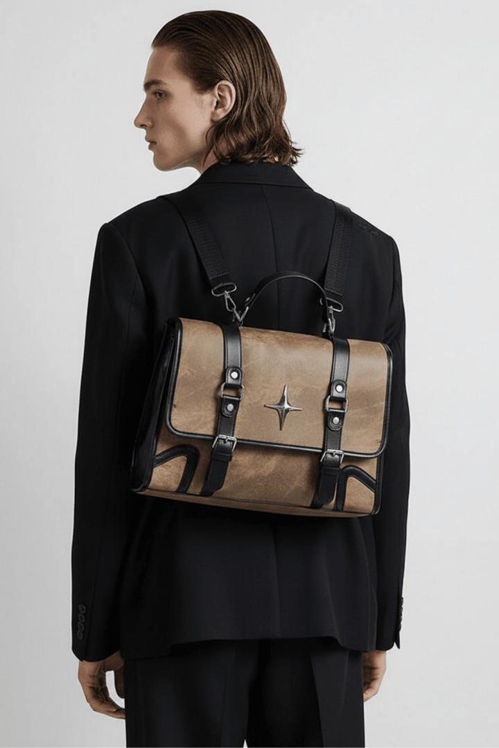 Vintage Star Satchel Backpack na2431