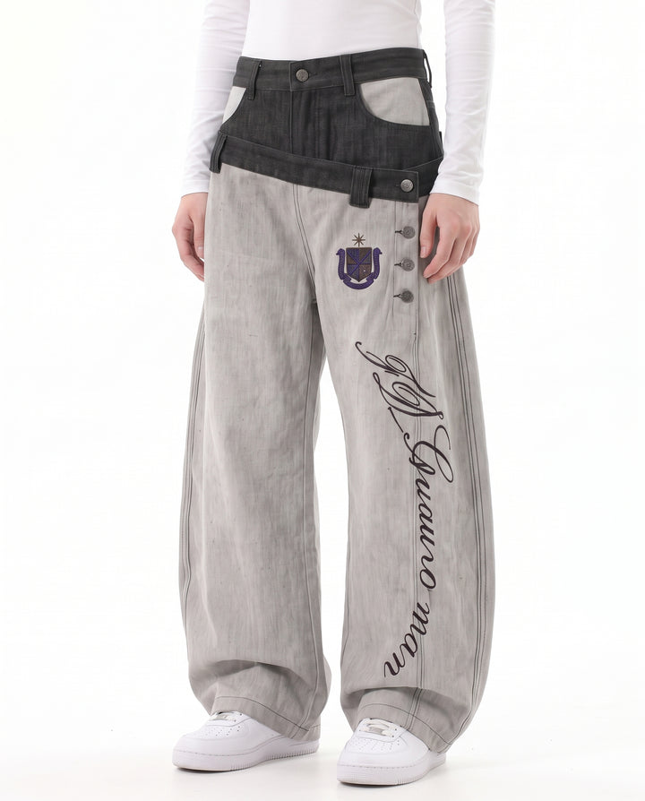 Wide Denim Pants na3074