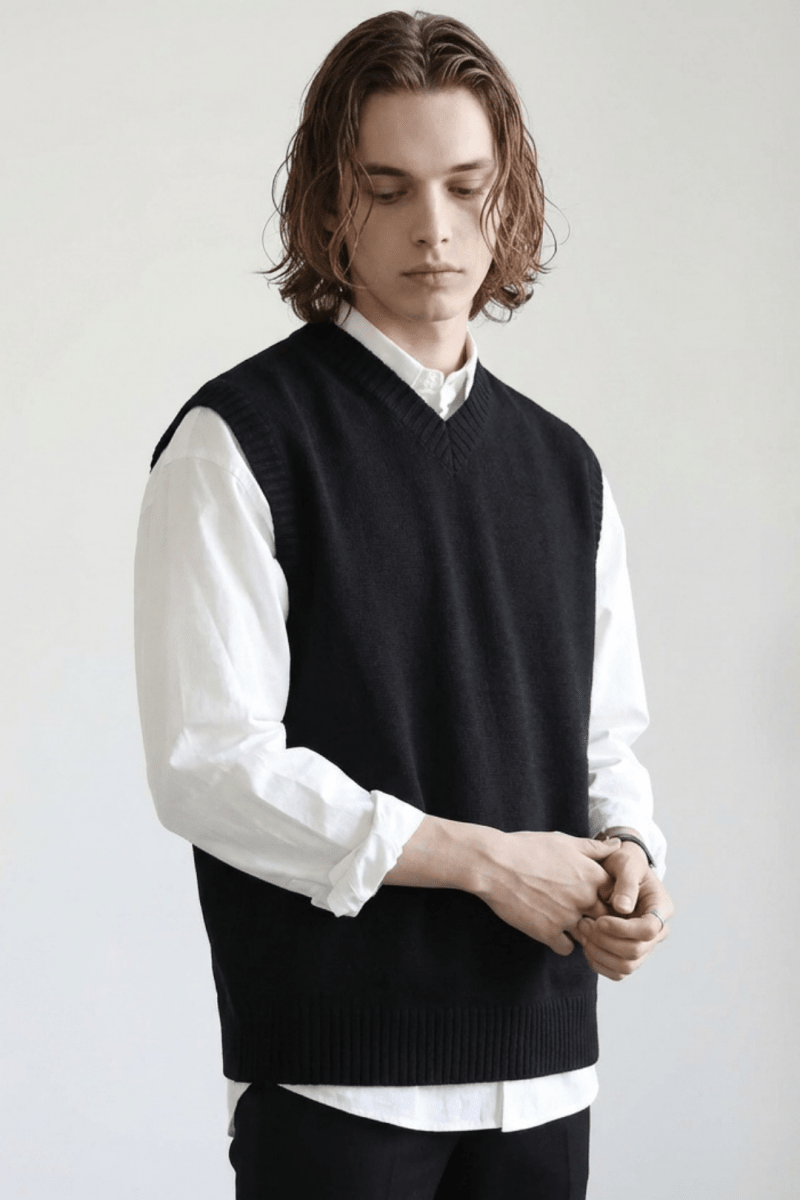 [MRCYC] Color V Neck Vest na40