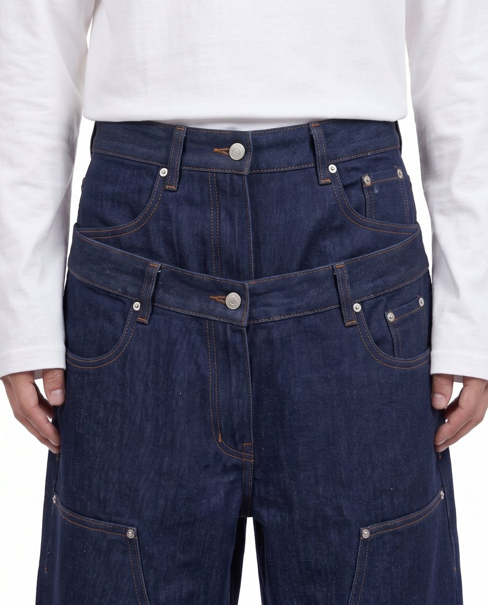 Studded Wide Jeans na3054