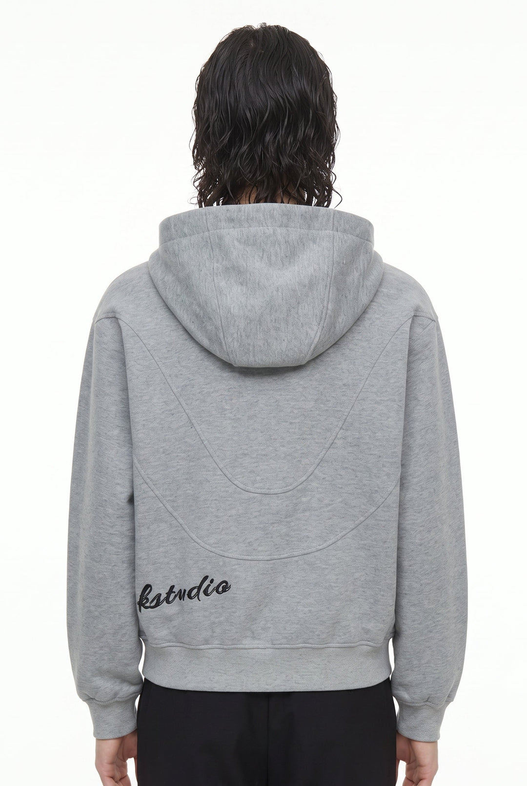 Gray Zip Hoodie na2824