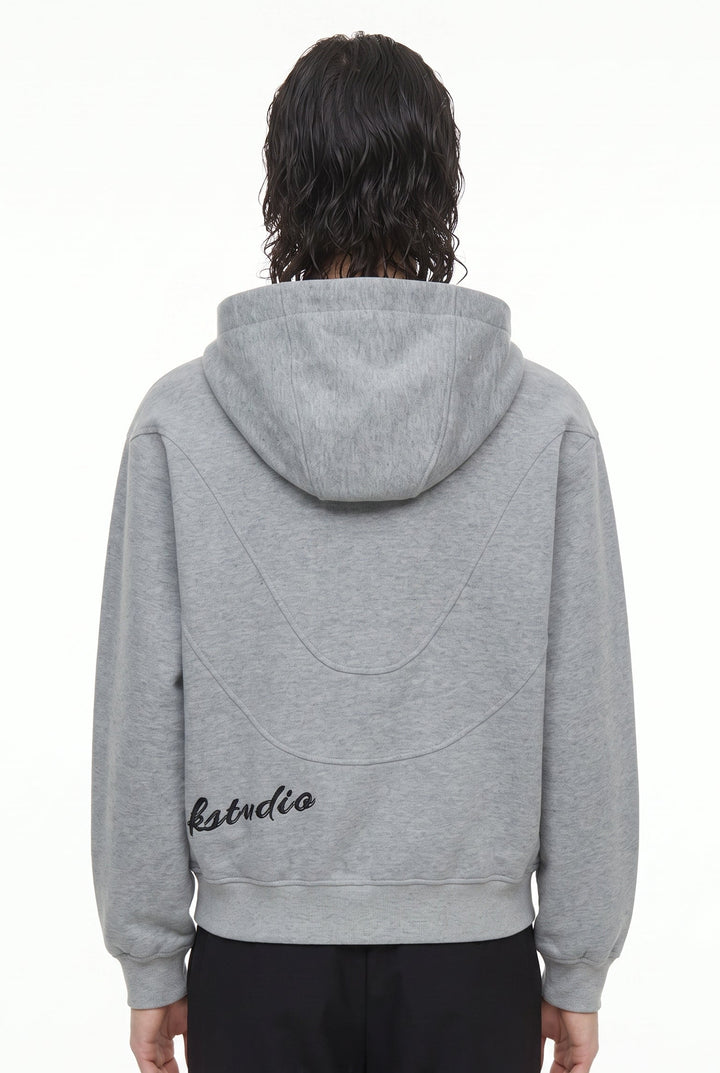 Gray Zip Hoodie na2824