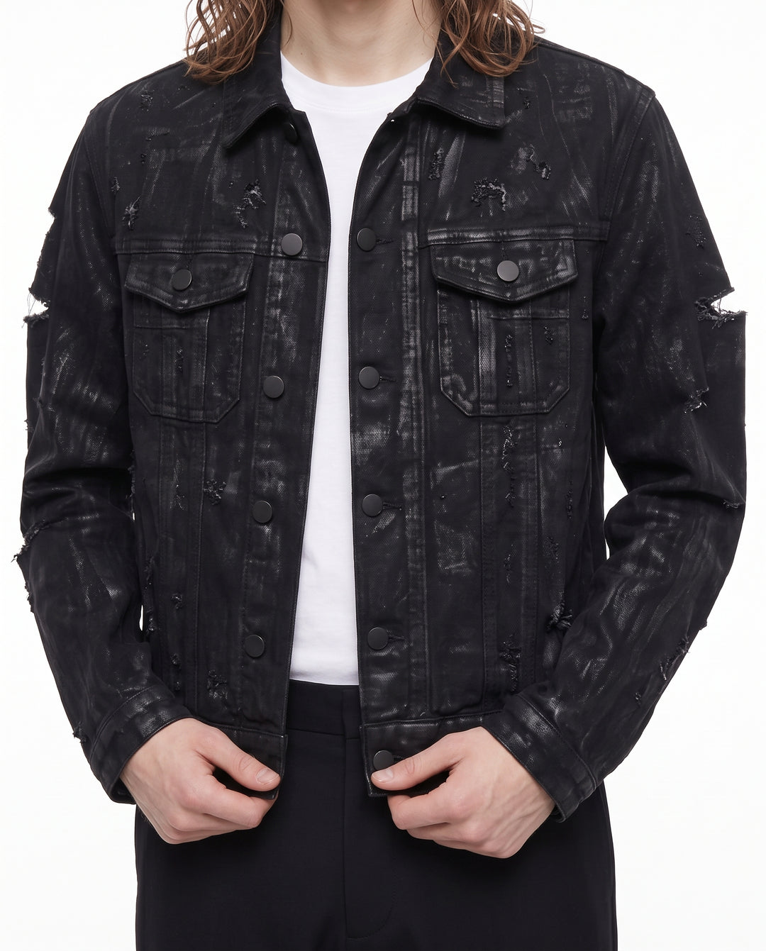 Laced Denim Jacket na2937