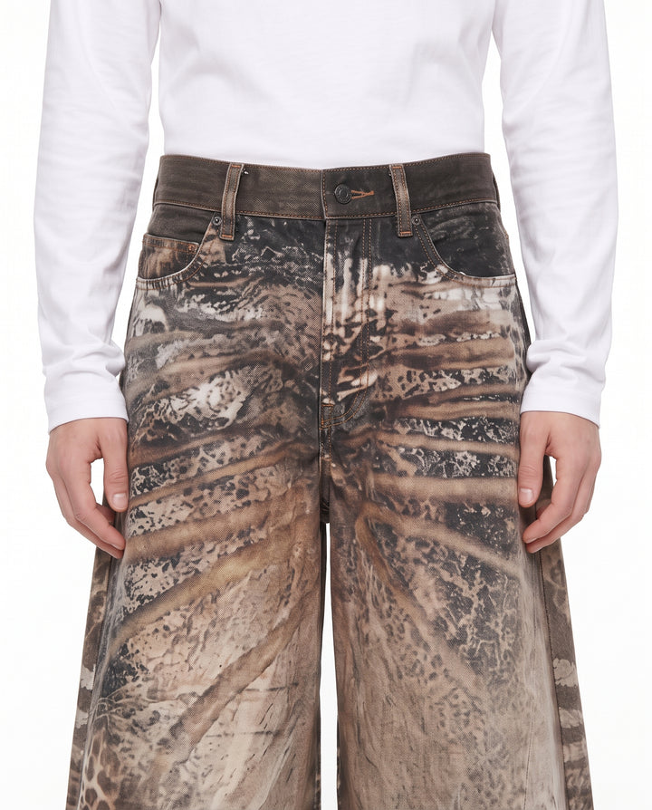 Printed Wide Pants na3192