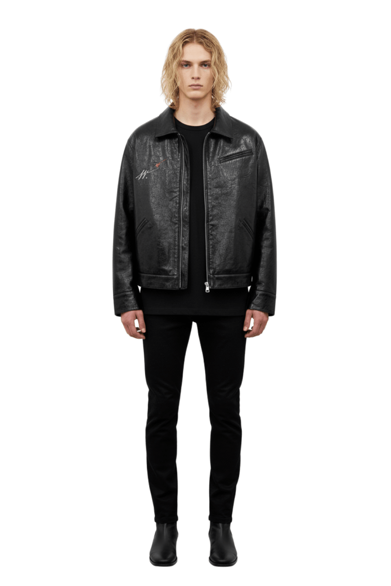 Shadow Portrait Leather Jacket  na2394