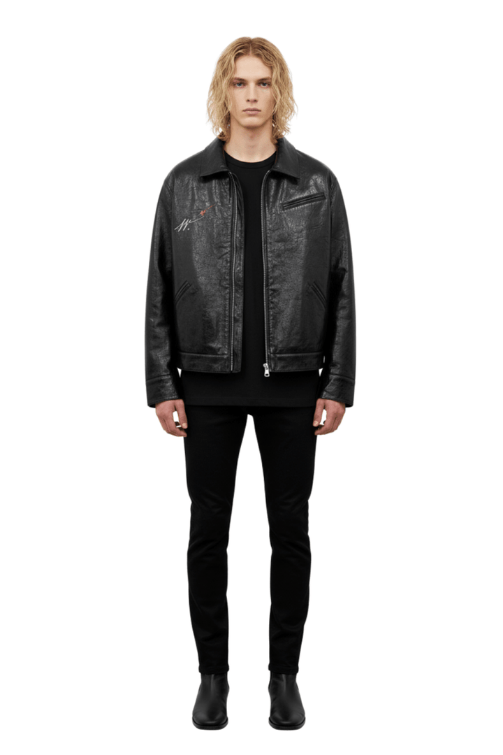 Shadow Portrait Leather Jacket  na2394