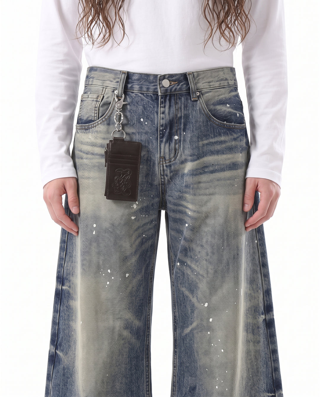 Washed Wide Jeans na3203