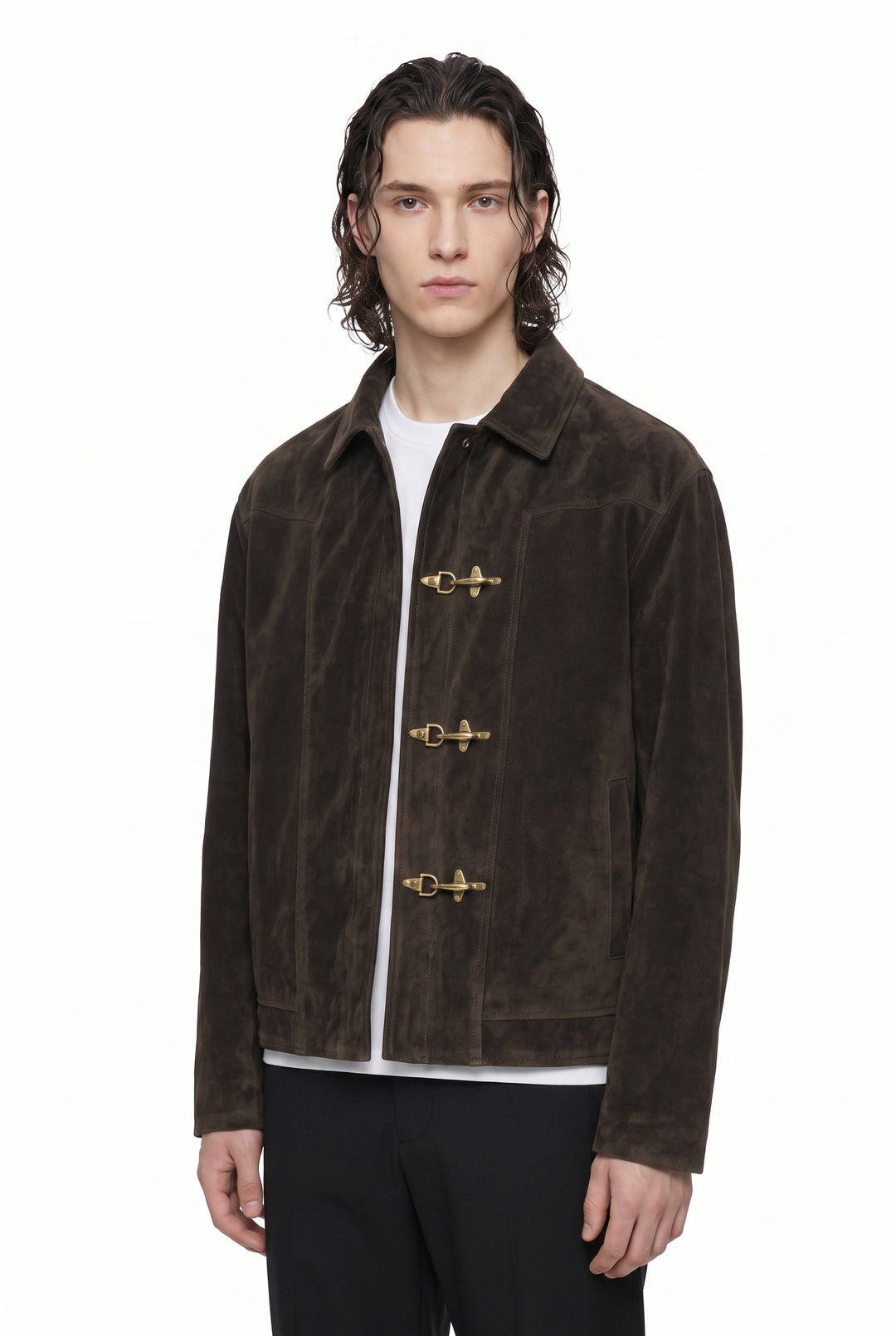 Suede Clasp Jacket na2849