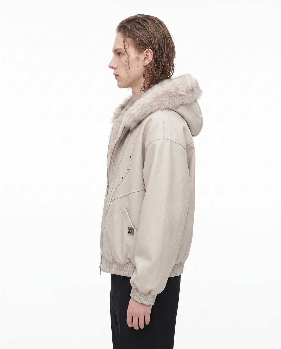 Fur Hooded Jacket na3063
