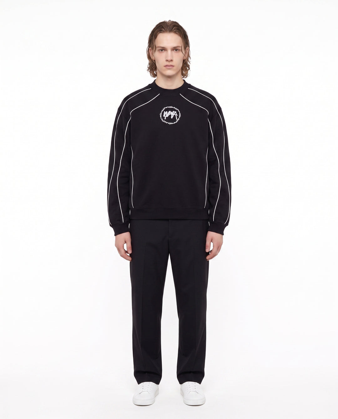 Piping Graphic Sweatshirt na2947