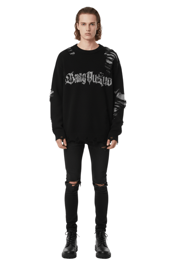 Urban Punk Distress Sweater na2412