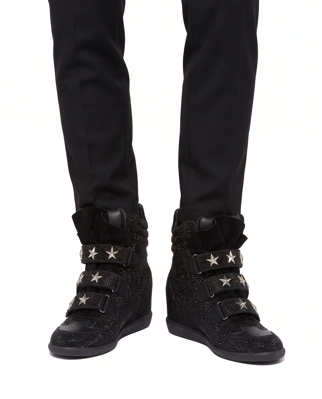 Studded Wedge Sneakers na3183