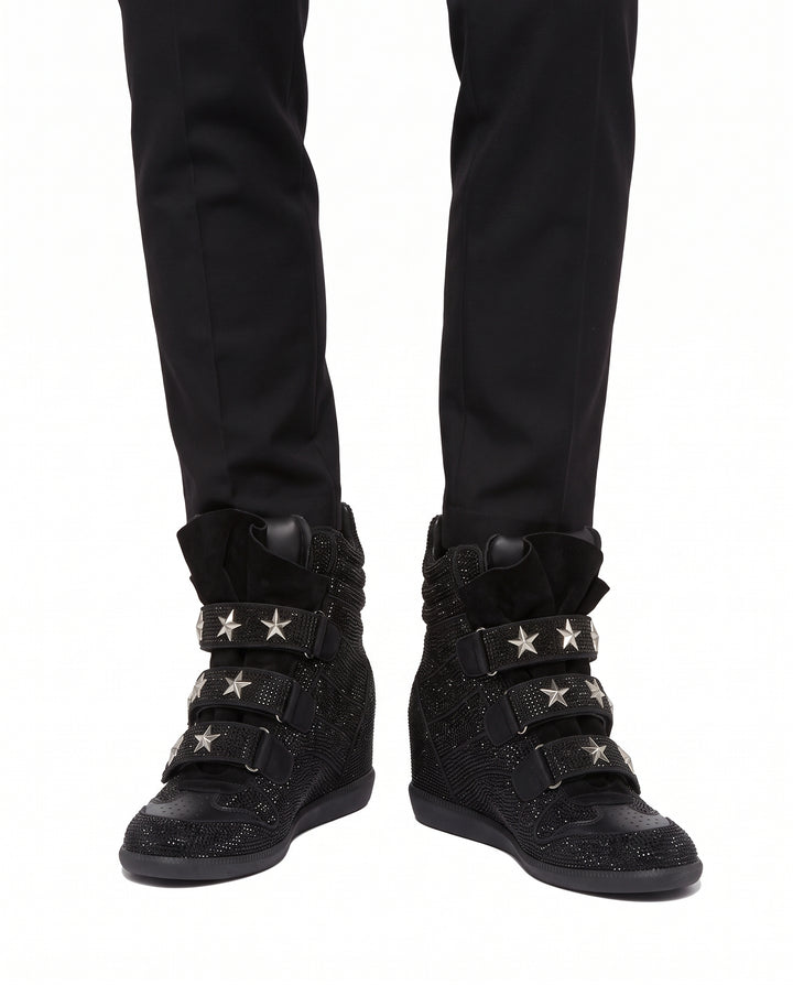 Studded Wedge Sneakers na3183