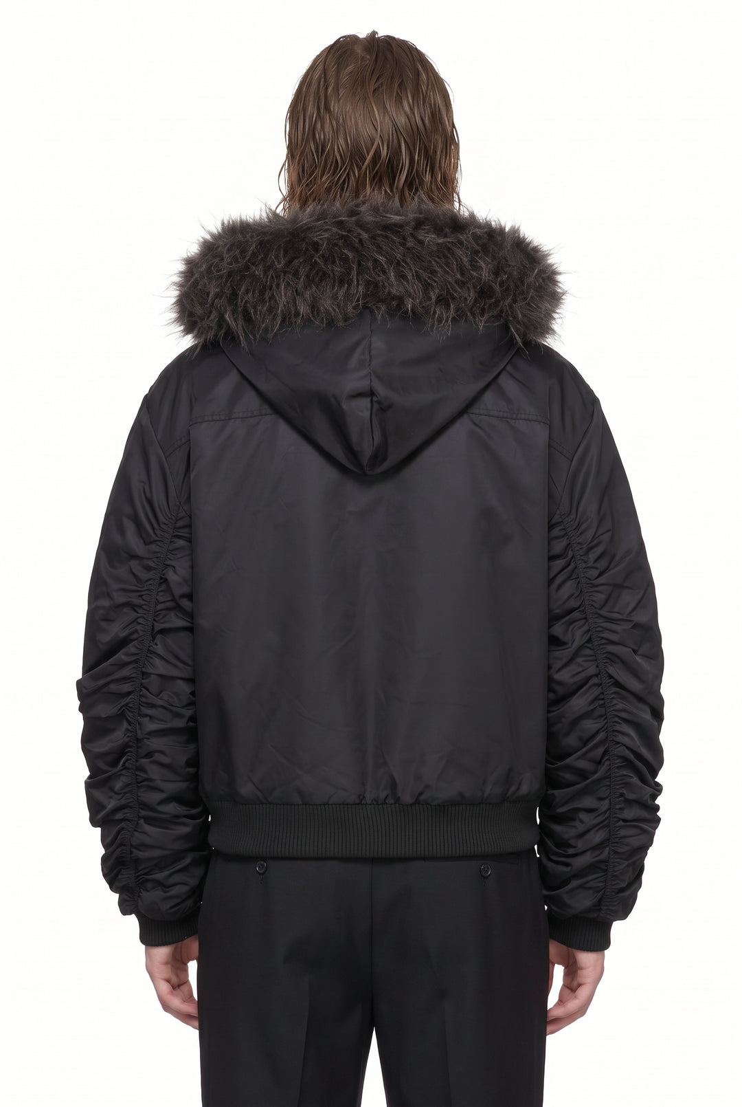 Fur Bomber Jacket na2817