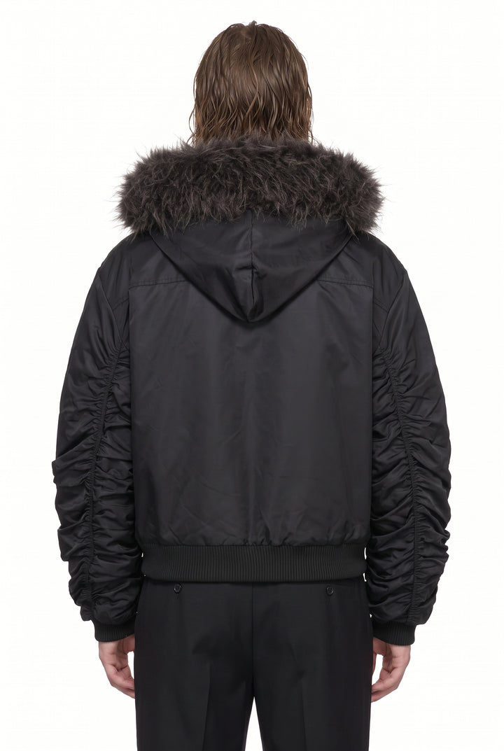 Fur Bomber Jacket na2817