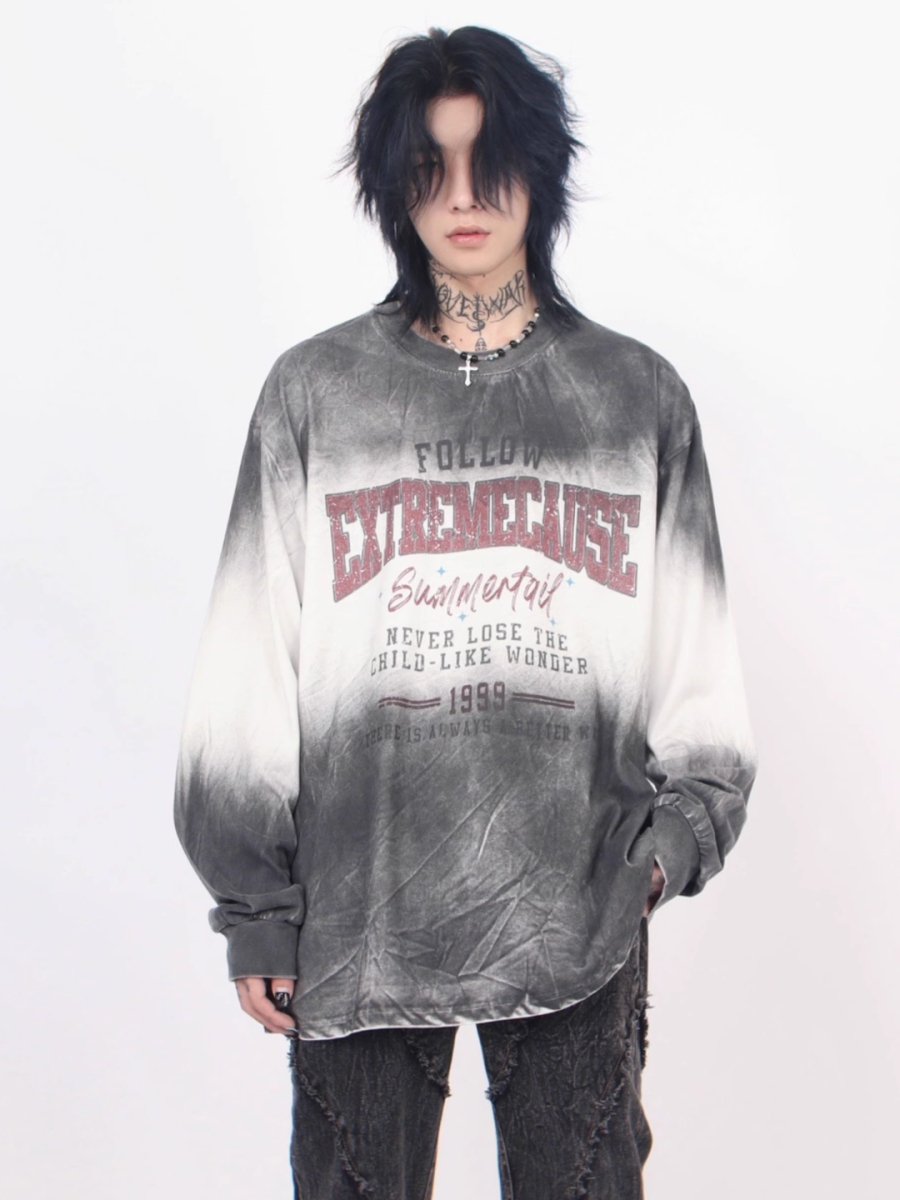 【Mz】high street long-sleeved T-shirt na1376