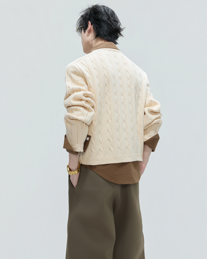 [ArguE CulturE]Pearl Logo Knit Sweater na2267