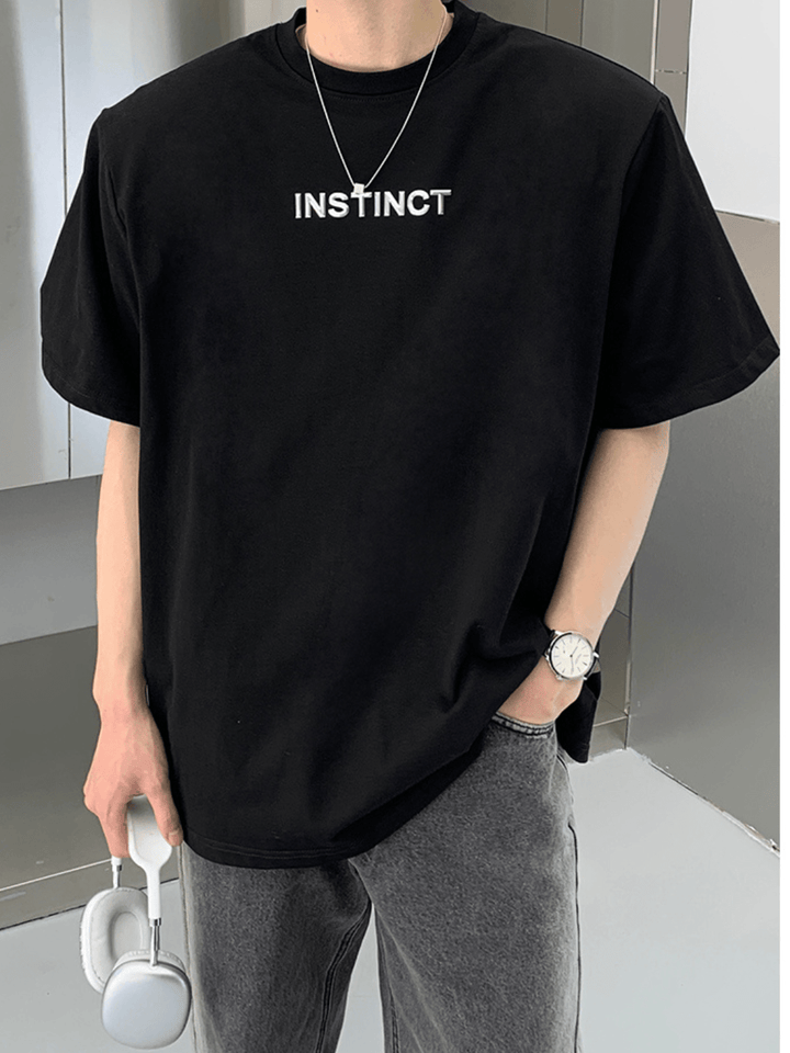 [ONELYC1NS] Korean loose half-sleeved trend T-shirt na1141