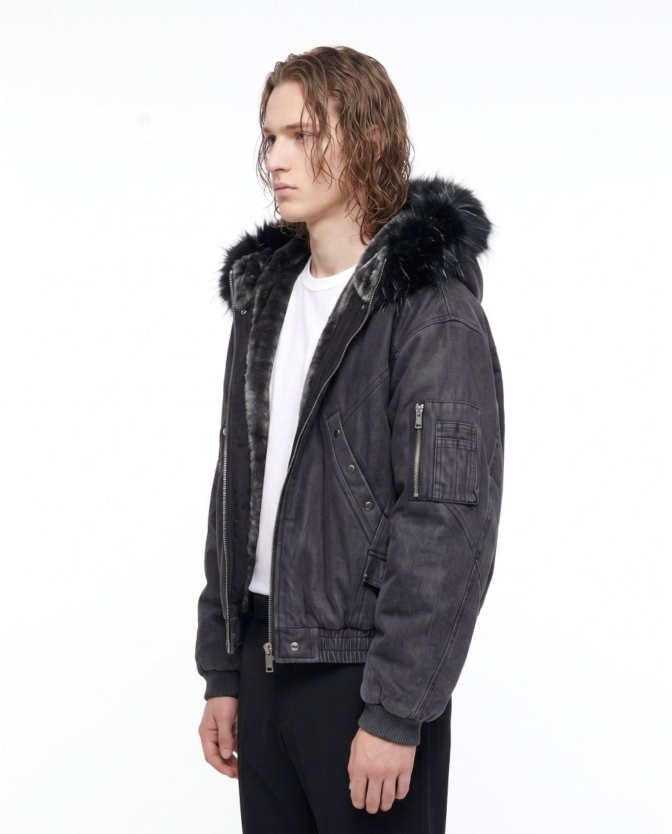 Hooded Bomber Jacket na3061