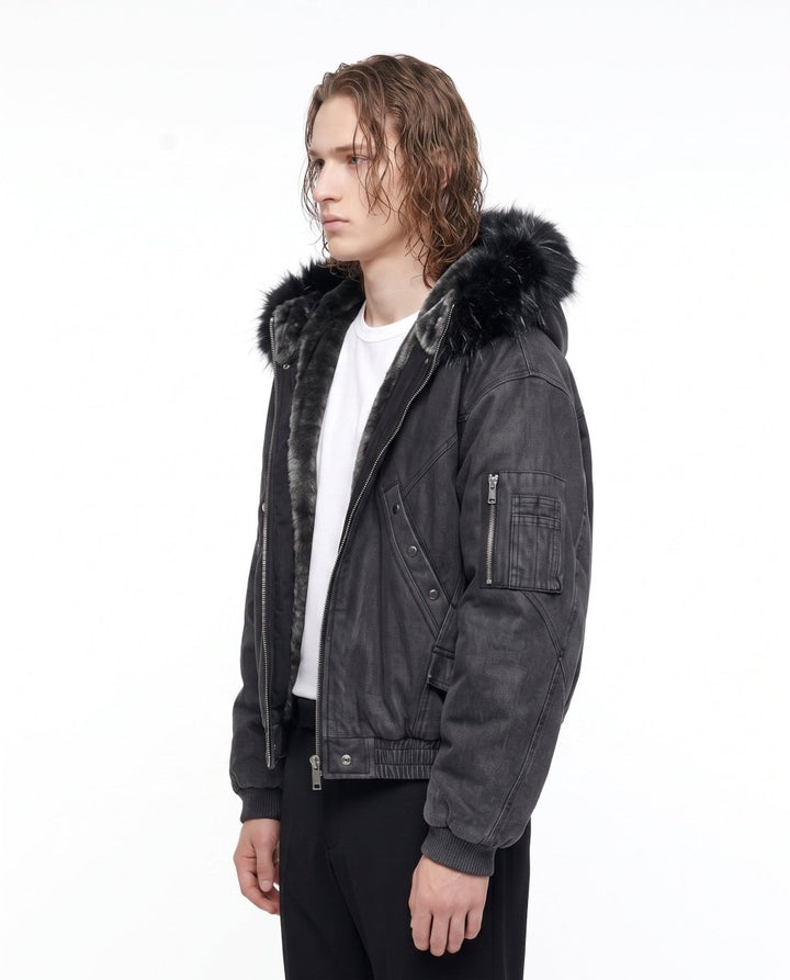 Hooded Bomber Jacket na3061