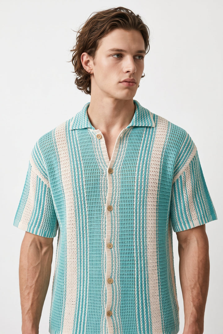 Striped Knit Shirt na2676