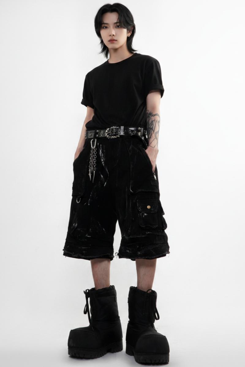 Layered Cargo Pants  na2594