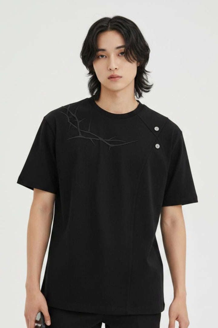 Thorn Embroidered T-shirt  na2523