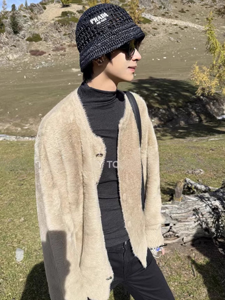 [ESC MAN STUDIO] knitted cardigan na1622